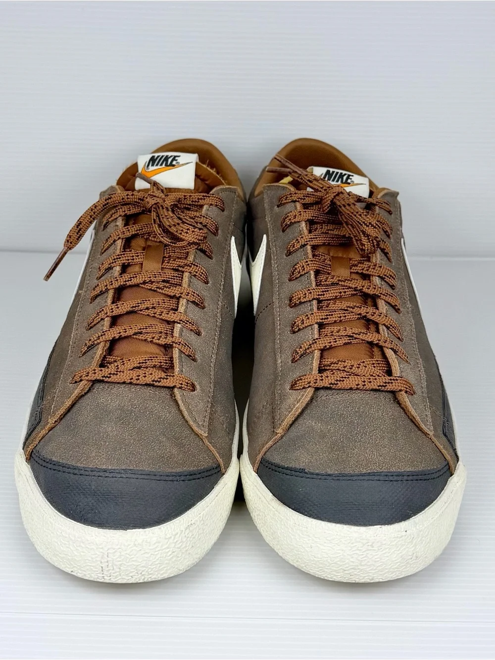 Nike Blazer Low ‘77 Premium Certified Fresh Pecan Brown Suede Sneakers Men’s 14